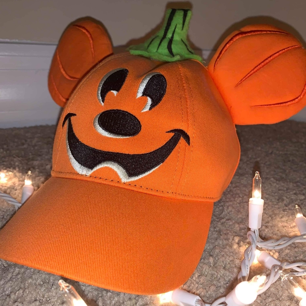 Youth Pumpkin Mickey Ball Cap